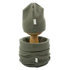 Komplet chłopięcy, Czapka, Komin, zielony, Nicol