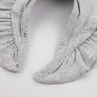 Komplet dziewczęcy, Czapka, Apaszka, szary, Nicol