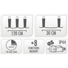 Koopman, lampki choinkowe, kurtyna świetlna, 235 LED, multikolor, 120-120 cm