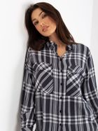 Koszula damska z długim rękawem, szara, Factory Price