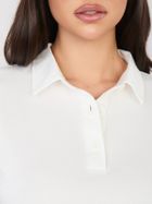 Koszulka polo damska z krótkim rękawem, biała, Sublevel