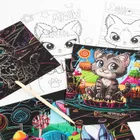 Kotki. Wydrapywanka z kolorowanką 2w1