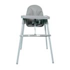 Krzesełko do karmienia, regulowane, szary
