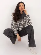 Kurtka damska, polarowa, szara, Sublevel