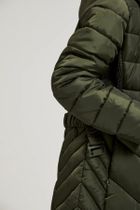 Kurtka damska z kapturem, khaki, Moodo