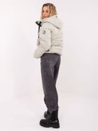 Kurtka damska z kapturem, szara, Sublevel