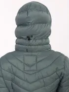 Kurtka damska z kapturem, zielona, Sublevel