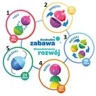 Lalaboom, Kulko-klocki, zestaw sensoryczny, 48 elementów