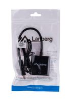Lanberg, adapter, AD-0017-BK, HDMI M - D-Sub, VGA F, 0,20m, czarny