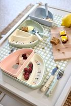 Lassig, Happy Fruits Cherry, zestaw sztućców, stal nierdzewna z silikonową rączką, 3 szt.