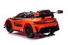Lean Cars, auto na akumulator, Mercedes AMG GT3, pomarańczowy