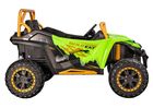 Lean Cars, Buggy Arctic Cat Wildcat XX, pojazd na akumulator, 24V14AH, zielony