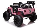 Lean Cars, Jeep, pojazd na akumulator, JC666, różowy