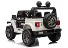 Lean Cars, Jeep Rubicon, pojazd na akumulator 4-4, DK-JWR556 4-200W 24V, biały