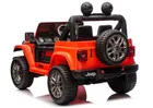 Lean Cars, Jeep Rubicon, pojazd na akumulator 4-4, DK-JWR556 4-200W 24V, pomarańczowy