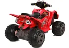 Lean Cars, quad, pojazd na akumulator, czerwony