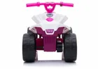 Lean Cars, quad, pojazd na akumulator, TR1805, biało-różowy