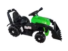 Lean Cars, traktor z łyżką, pojazd na akumulator, ZP1001B, zielony