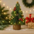 Lean Toys, choinka ozdobna, na pniu, z jarzębiną, 38-15 cm