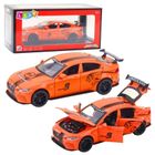 Lean Toys, jaguar, interaktywny pojazd metalowy, pomarańczowy