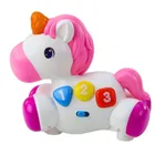 Lean Toys, jednorożec, pojazd z grzechotką, interaktywny