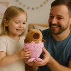 Lean Toys, kapibara syrenka, maskotka, różowa, 28 cm