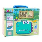 Lean Toys, klocki do skręcania z walizką, dinozaury, 228 elementów