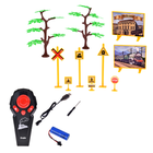 Lean Toys, kolejka zdalnie sterowana z funkcją dymu, 22 elementy