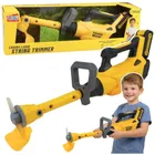 Lean Toys, kosiarka, podkaszarka ogrodowa, interaktywna, żółta