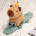 Lean Toys, krokodyl z kapibarą, maskotka z opaską samozaciskową