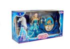 Lean Toys, Księżniczka, lalka w karocy, zestaw z akcesoriami, niebieska
