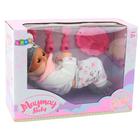 Lean Toys, lalka bobas z akcesoriami do karmienia, 28 cm