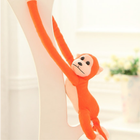 Lean Toys, małpka, maskotka interaktywna, pomarańczowa, 80 cm