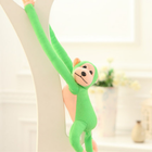 Lean Toys, małpka, maskotka interaktywna, zielona, 60 cm