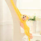 Lean Toys, małpka, maskotka interaktywna, żółta, 80 cm