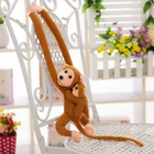 Lean Toys, małpka z dzieckiem, maskotka, jasno brązowa, 70 cm