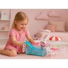 Lean Toys, meble plażowe z basenem dla lalek