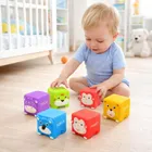 Lean Toys, miękkie klocki edukacyjne, zwierzątka, 6 szt.