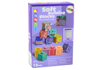 Lean Toys, miękkie klocki edukacyjne, zwierzęta liczby litery, 12 szt.
