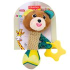 Lean Toys, miś, grzechotka pluszowa z gryzakiem