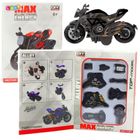 Lean Toys, motocykl, metalowy pojazd do skręcania, 1:14
