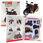 Lean Toys, motocykl, metalowy pojazd do skręcania, 1:14