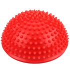 Lean Toys, półkula sensoryczna do masażu i ćwiczeń równowagi, czerwona, 16 cm