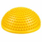 Lean Toys, półkula sensoryczna do masażu i ćwiczeń równowagi, żółta, 16 cm