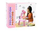 Lean Toys, projektor do nauki rysowania, dinozaur, różowy