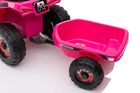 Lean Toys, quad z przyczepą, pojazd na akumulator, różowy, XMX630T