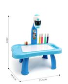 Lean Toys, robot, stolik z projektorem, niebieski