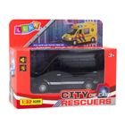 Lean Toys, samochód dostawczy, metalowy pojazd interaktywny, czarny