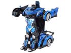 Lean Toys, samochód robot, transformer, sterowany gestami, niebieski, 1:10