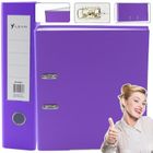 Lean Toys, segregator A4, 75 mm, purpurowy